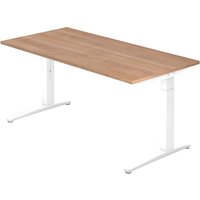 XTRA XB 16 WW | Schreibtisch - 160 x 80 Nussbaum höhenverstellbar
