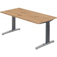 XTRA XB 16 GC | Schreibtisch - 160 x 80 höhenverstellbar Asteiche