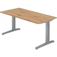XTRA XB 16 SS | Schreibtisch - 160 x 80 höhenverstellbar Asteiche