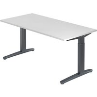 XTRA XB 16 GG | Schreibtisch - Weiß 160 x 80 höhenverstellbar