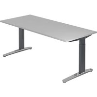 XTRA XB 19 GC | Schreibtisch - Grau 180 x 80 höhenverstellbar