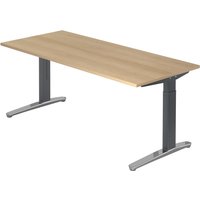 XTRA XB 19 GC | Schreibtisch - 180 x 80 Eiche höhenverstellbar