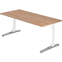 XTRA XB 19 WC | Schreibtisch - 180 x 80 Nussbaum höhenverstellbar