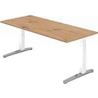 XTRA XB 19 WC | Schreibtisch - 180 x 80 höhenverstellbar Asteiche