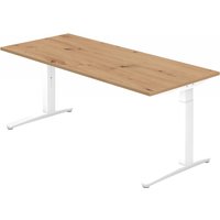 XTRA XB 19 WW | Schreibtisch - 180 x 80 höhenverstellbar Asteiche
