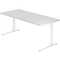 XTRA XB 19 WW | Schreibtisch - Weiß 180 x 80 höhenverstellbar