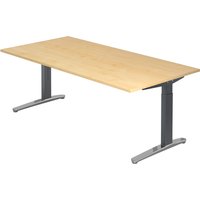 XTRA XB 2E GC | Schreibtisch - Ahorn 200 x 100 höhenverstellbar