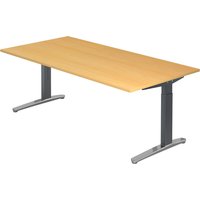 XTRA XB 2E GC | Schreibtisch - Buche 200 x 100 höhenverstellbar