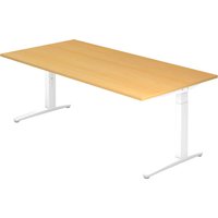 XTRA XB 2E WW | Schreibtisch - Buche 200 x 100 höhenverstellbar