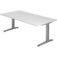 XTRA XB 2E SS | Schreibtisch - Weiß 200 x 100 höhenverstellbar