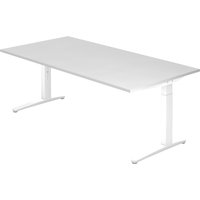 XTRA XB 2E WW | Schreibtisch - Weiß 200 x 100 höhenverstellbar