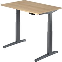 XBHM 12 GG | Schreibtisch - 120 x 80 Eiche elektrisch höhenverstellbar