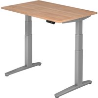 XBHM 12 SS | Schreibtisch - 120 x 80 Nussbaum elektrisch höhenverstellbar