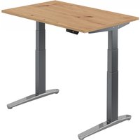 XBHM 12 GC | Schreibtisch - 120 x 80 Asteiche elektrisch höhenverstellbar