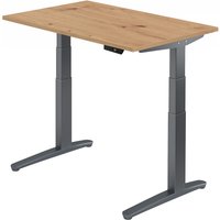 XBHM 12 GG | Schreibtisch - 120 x 80 Asteiche elektrisch höhenverstellbar
