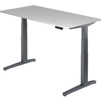 XBHM 16 GG | Schreibtisch - Grau 160 x 80 elektrisch höhenverstellbar