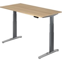XBHM 16 GC | Schreibtisch - 160 x 80 Eiche elektrisch höhenverstellbar