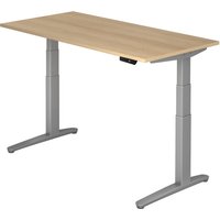 XBHM 16 SS | Schreibtisch - 160 x 80 Eiche elektrisch höhenverstellbar