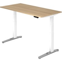 XBHM 16 WC | Schreibtisch - 160 x 80 Eiche elektrisch höhenverstellbar