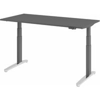 XBHM 16 GC | Schreibtisch - 160 x 80 elektrisch höhenverstellbar Graphit