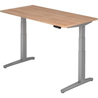 XBHM 16 SS | Schreibtisch - 160 x 80 Nussbaum elektrisch höhenverstellbar
