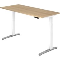 XBHM 19 WC | Schreibtisch - 180 x 80 Eiche elektrisch höhenverstellbar