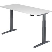 XBHM 19 GG | Schreibtisch - Weiß 180 x 80 elektrisch höhenverstellbar