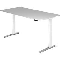 XBHM 2E WC | Schreibtisch - Grau 200 x 100 elektrisch höhenverstellbar
