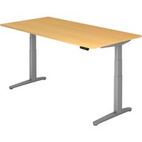 XBHM 2E SS | Schreibtisch - Buche 200 x 100 elektrisch höhenverstellbar