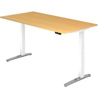 XBHM 2E WC | Schreibtisch - Buche 200 x 100 elektrisch höhenverstellbar