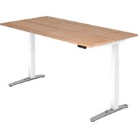 XBHM 2E WC | Schreibtisch - 200 x 100 Nussbaum elektrisch höhenverstellbar