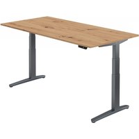 XBHM 2E GG | Schreibtisch - 200 x 100 Asteiche elektrisch höhenverstellbar