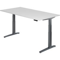 XBHM 2E GG | Schreibtisch - Weiß 200 x 100 elektrisch höhenverstellbar
