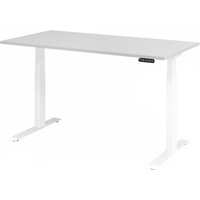 XDKB 16 W | Schreibtisch - Grau 160 x 80 elektrisch höhenverstellbar