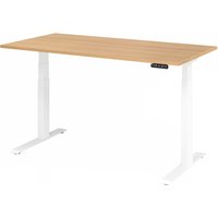 XDKB 16 W | Schreibtisch - 160 x 80 Eiche elektrisch höhenverstellbar