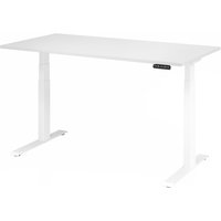 XDKB 16 W | Schreibtisch - Weiß 160 x 80 elektrisch höhenverstellbar