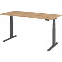 XDKB 19 G | 180x80 | Schreibtisch elektrisch höhenverstellbar - 180 x 80 Asteiche elektrisch höhenverstellbar