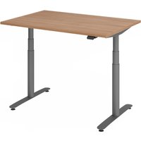 XDLR 12 G | 120x80 | Schreibtisch elektrisch höhenverstellbar - 120 x 80 Nussbaum elektrisch höhenverstellbar