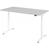 XDLR 16 W | 160x80 | Schreibtisch elektrisch höhenverstellbar - Grau 160 x 80 elektrisch höhenverstellbar