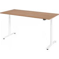 XDLR 19 W | 180x80 | Schreibtisch elektrisch höhenverstellbar - 180 x 80 Nussbaum elektrisch höhenverstellbar