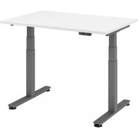XDSM 12 G | Schreibtisch - Weiß 120 x 80 elektrisch höhenverstellbar