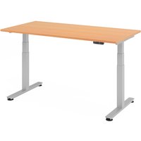 XDSM 16 S | Schreibtisch - Buche 160 x 80 elektrisch höhenverstellbar