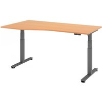 XDSM 18 G | Schreibtisch - Buche 180 x 100 elektrisch höhenverstellbar