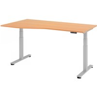 XDSM 18 S | Schreibtisch - Buche 180 x 100 elektrisch höhenverstellbar