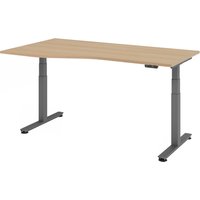 XDSM 18 G | Schreibtisch - 180 x 100 Eiche elektrisch höhenverstellbar