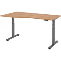 XDSM 18 G | Schreibtisch - 180 x 100 Nussbaum elektrisch höhenverstellbar