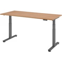 XDSM 19 G | Schreibtisch - 180 x 80 Nussbaum elektrisch höhenverstellbar