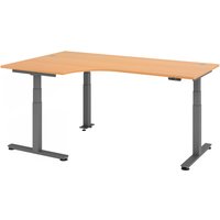 XDSM 82 G | Schreibtisch - Buche 200 x 120 elektrisch höhenverstellbar