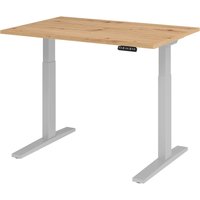 XMKA 12 S | Schreibtisch - 120 x 80 Asteiche elektrisch höhenverstellbar