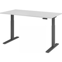 XMKA 16 G | Schreibtisch - Grau 160 x 80 elektrisch höhenverstellbar